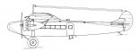 Rysunek dwusilnikowej wersji Fokker F-VIIb/2m. (Źródło: ”Polskie konstrukcje lotnicze do 1939”. Tom 3).