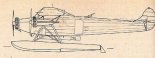 Projekt wodnosamolotu bombowo-torpedowego Fokker F-VIIm3W/hydro. (Źródło: Morgała A. ”Samoloty w polskim lotnictwie morskim”. Wydawnictwa Komunikacji i Łączności. Warszawa 1985).