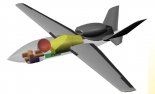 Samolot w wersji bezzałogowej B-2 HALE UAV. (Źródło: Goraj Z. ”Zakład SiŚ oraz Centrum Kształcenia Konstruktorów Lotniczych, najważniejsze projekty badawcze”).