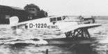 Wersja Heinkel HE-6a podczas startu do lotu próbnego. (Źródło: archiwum).