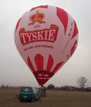 Balon Kubíček BB-30N ”Tyskie” (SP-BIM). (Źródło: Copyright Ladislav Zápařka - ”LZ- przedstawiciel  czeskiego przemysłu lotniczego w Polsce”).