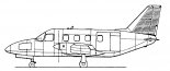Wersja PZL M19 z krótkim kadłubem (po 4 okna w kabinie pasażerskiej). (Źródło: via Konrad Zienkiewicz).