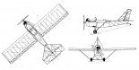 TEAM ”Mini-Max”, rysunek w trzech rzutach. (Źródło: Technika Lotnicza i Astronautyczna nr 8/1988).