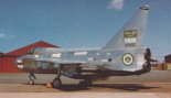 Samolot ”Lightning” F.53 w barwach saudyjskich. (Źródło: Grzegorzewski J. ”Samolot myśliwski BAC Lightning”).