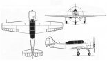 Jakowlew Jak-52, rysunek w trzech rzutach. (Źródło: archiwum).