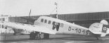 Jednosilnikowy samolot pasażerski Junkers F-24ko nr D 1019 niemieckich linii lotniczych LuftHansa. (Źródło: archiwum).