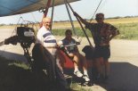 Wózek motolotniowy ”Horyzont” Jana Popko, lotnisko w Łososinie  Dolnej, 1995 r. (Źródło: ze zbiorów Jerzego Chodania via Damian Lis).