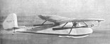 Szybowiec SA. 104 ”Émouchet- Escopette” w locie. (Źródło: Glass A. ”Polskie konstrukcje lotnicze 1939-1954”. Tom 5).