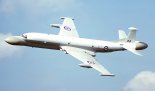 Samolot wczesnego wykrywania radiolokacyjnego BAe ”Nimrod” AEW.3. (Źródło: via ”Wikimedia Commons”).