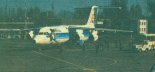 Samolot pasażerski BAe 146-300 prezentowany na lotnisku Okęcie w 1989 r. (Źródło:  Skrzydlata Polska nr 16/1990).