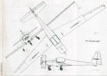 SZD-46 ”Bolek-Lolek”, rysunek w rzutach. (Źródło: Przegląd Lotniczy Aviation Revue nr 12/1999).
