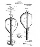 Układ balonu, gondoli, usterzenia i konstrukcja spadochronu wg patentu Józefa Sordyki. (Źródło: ”Google Patents”).