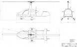 Aviation Artur Trendak ”Tajfun”, rysunek w rzutach. (Źródło: Aviation Artur Trendak).