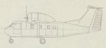 Samolot ”Jamel”, widok z boku. (Źródło: S. Jachyra ”Jamel. Lekki samolot wielozadaniowy. Ogólny projekt wstępny”. Archiwum Państwowe w Rzeszowie).