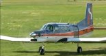 Samolot PAC 750XL (ZK-JDQ) używany latem 2008 r. do wywożenia skoczków spadochronowych w Aeroklubie Warszawskim. (Źródło: archiwum).