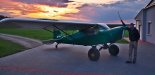 Samolot Filipcow Podešva ”Tulak Mikron” (SP-SWLO) Macieja Olszewskiego, koła z oponami Alaskan Bushwheels 26