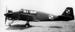 Samolot szkolno- treningowy LWD "Junak-3" z podwoziem trójkołowym z kołem przednim. (Źródło: archiwum). 