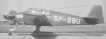 Samolot LWD ”Junak 3” używany w lotnictwie cywilnym. (Źródło: Glass A. ”Polskie konstrukcje lotnicze 1939-1954”. Tom 5).