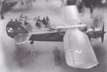 Pierwszy prototyp LWS-3/I ”Mewa” na Salonie Paryskim w 1939 r. (Źródło: Glass Andrzej ”Polskie konstrukcje lotnicze do 1939”. Tom 2).