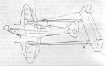 Projekt przyczepki do samolotu myśliwskiego Supermarine ”Spitfire” Mk.VIII. (Źródło: Technika Lotnicza i Astronautyczna nr 4/1989).