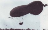 Lot próbny zmotoryzowanym balonem AE. Ballon, listopad 1918 r. (Źródło: archiwum).
