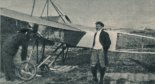Michał Scipio del Campo przy samolocie Morane-Borel. 1911 r. (Źródło: Skrzydlata Polska nr 5/1967).