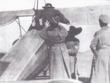 MS-4 ”Marczet” z Awiacji I Korpusu Polskiego podczas przeglądu w dniu 2.04.1918 r. (Źródło: Morgała A. ”Samoloty wojskowe w Polsce 1918-1924”).