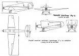 Pierwotny projekt samolotu Ny-4 z silnikiem o mocy 30-40 KM. (Źródło: Czasopismo Lotnicze nr 1/1934).