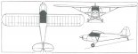 Podešva ”Tulak” (”Dandy”), rysunek w rzutach. (Źródło: ”Jane's All the World’s Aircraft 2004-2005”).