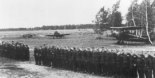 Samolot I-16 typ 5 znajdujący się w wyposażeniu 1 Pułku lotnictwa Myśliwskiego Warszawa od marca do czerwca 1944 r., na lotnisku w Grigoriewskoje. (Źródło: archiwum).