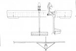 PW-2 ”Gapa”, rysunek w trzech rzutach. (Źródło: Technika Lotnicza i Astronautyczna  nr 4-5/1986).