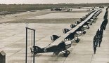 Potezy 25, na których latali polscy lotnicy, na płycie lotniska Blida we francuskiej Algierii, wiosna 1940 r. (Źródło: Mazur W. ”Potez XXV ”).