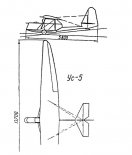 Antonow Us-5, rysunek w trzech rzutach. (Źródło: archiwum).