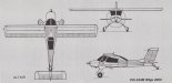 PZL-104M ”Wilga 2000”, rysunek w rzutach. (Źródło: Makowski Tomasz ”Współczesne konstrukcje lotnicze Polski”).