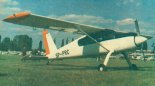 Samolot PZL-105 ”Flaming” (SP-PRC) podczas prób w 1989 r. (Źródło: Skrzydlata Polska nr 32/1990).