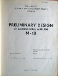 Strona tytułowa Projektu Wstępnego samolotu PZL M18. (Źródło: ze zbiorów Józefa Oleksiaka).