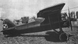Pierwszy prototyp samolotu myśliwskiego PZL P-7/I z wąskim pierścieniem na silniku, podczas prób w Instytucie Badań Technicznych Lotnictwa. (Źródło: archiwum).
