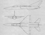 TS-16B "Grot". Rysunek w trzech rzutach. (Źródło: Technika Lotnicza i Astronautyczna nr 4/1989).