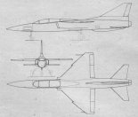TS-16RD "Grot". Rysunek w trzech rzutach. (Źródło: Technika Lotnicza i Astronautyczna nr 4/1989).