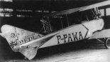 Samolot Albatros B.II Pawła Zołotowa z reklamą czekolad firmy Wedel. (Źródło: archiwum).