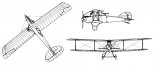 Albatros J-I, rysunek w rzutach. (Źródło: archiwum). 