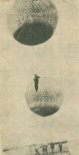 Dwa balony ”Jumping” o nazwach ”Jump” i ”Lump”. (Źródło: Technika Lotnicza i Astronautyczna  nr 4-5/1986).