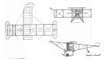 Samolot Webera i Sochackiego, rysunek w rzutach. (Źródło: Glass Andrzej ”Polskie konstrukcje lotnicze 1893-1939”).