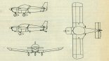 Zenair CH-600 ”Zodiac ”, rysunek w trzech rzutach. (Źródło: Skrzydlata Polska nr 32/1990).