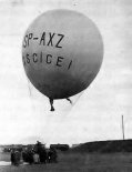 Balon ”Mościce I” (SP-AXZ) należący do Mościckiego Klubu Balonowego. (Źródło: archiwum).