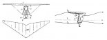 Idea napędu oscylacyjnego opracowana przez Jerzego Wolfa. (Źródło: Technological prospects for oscillating- wing propulsion of ultralight gliders, 1974r.).