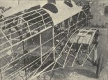 Część środkowa kadłuba samolotu Ny-4 przed pokryciem płótnem, podczas budowy w Centralnych Warsztatów Aeroklubowych. (Źródło: Lwowskie Czasopismo Lotnicze nr 2/1934).