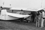 Samolot Gorszczyński Croses EC-3 ”Pou Plume” prezentowany w 1992 r. podczas Zlotu Amatorskich Konstrukcji Lotniczych w Oleśnicy. (Źródło: Copyright Edward Niczypor).