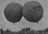 Start balonów ”Poznań” (SP-PZB) i ”Katowice” (SP-BZD) podczas startu. (Źródło: Skrzydlata Polska nr 41/1964).