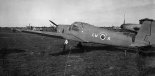 Samolot szkolny Bücker Bü-181 ”Bestmann” z 318 dywizjonu myśliwskiego. Treviso, marzec 1946 r. (Źródło: archiwum).